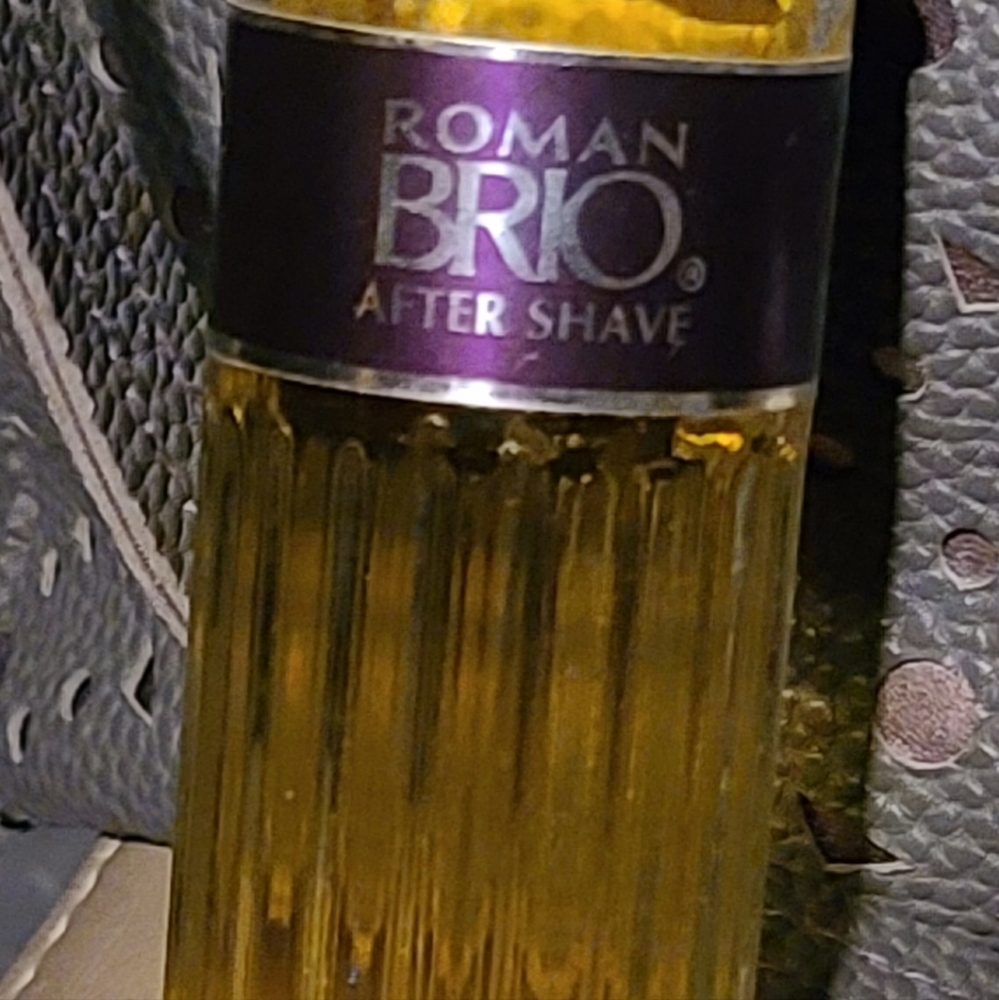 Sold! Retro 70s (N.O.S) Roman Brio Aftershave Purple Label 4 fl oz Original Box